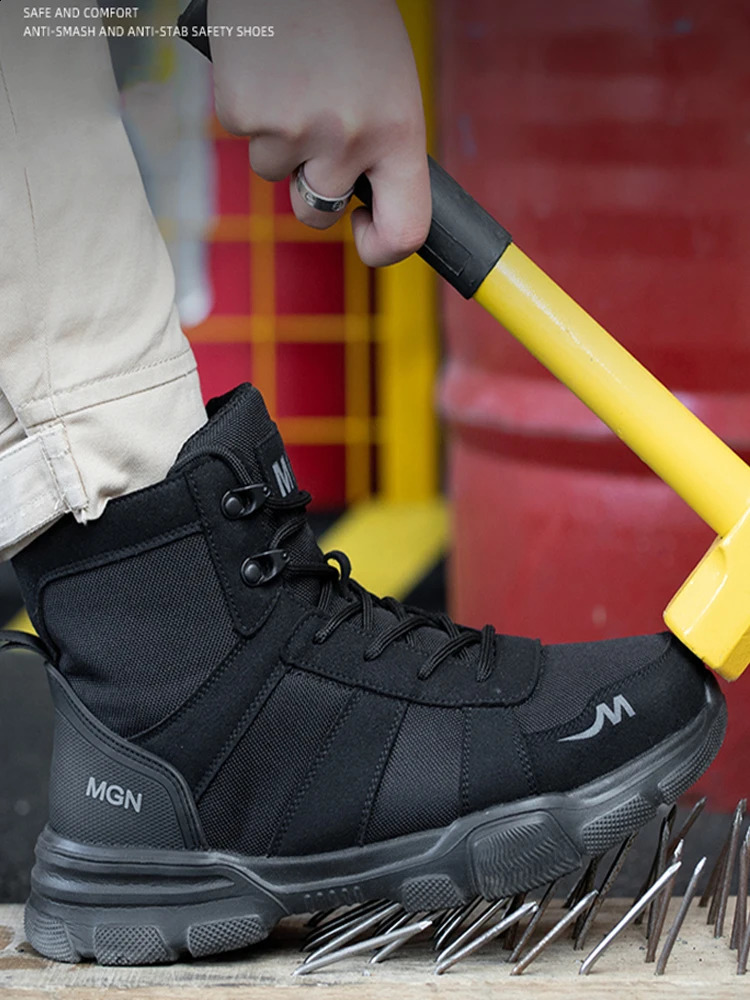 2025 NEW Work Safety Outdoor Military Anti-smash Anti-puncture Anti Shock Industrial Shoes Men Durable Desert Boots 240904 hurenlakeshoes