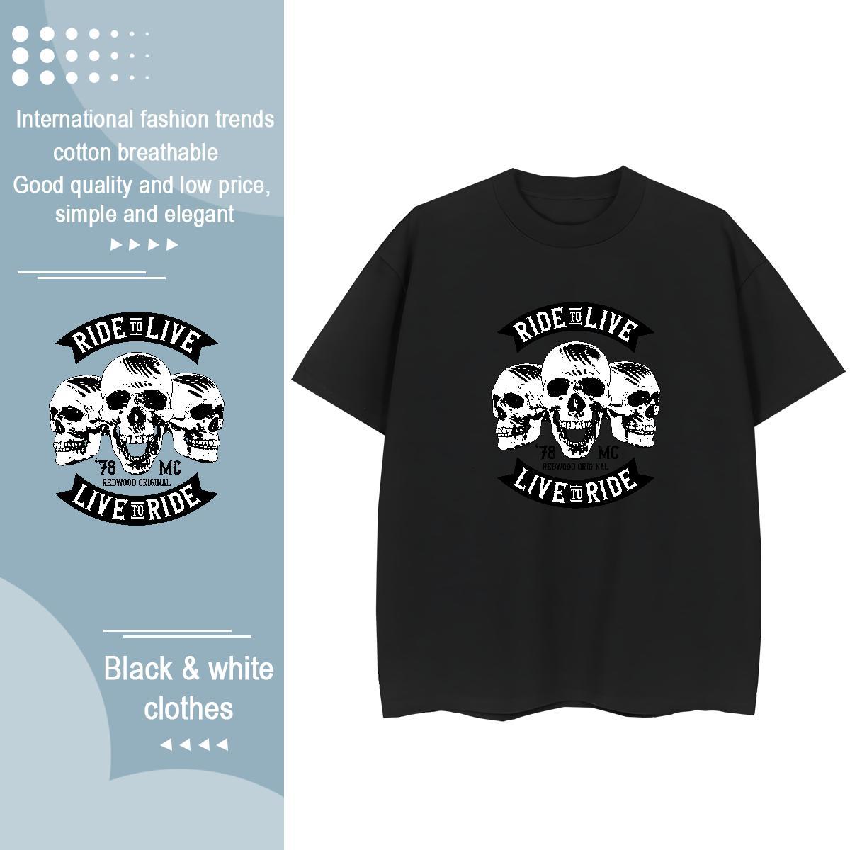 2024 DIY T-Shirts 230g Cotton Breathable Home Outdoor logo Lady T shirt Popular Cartoon Floral Printing Tops Tees