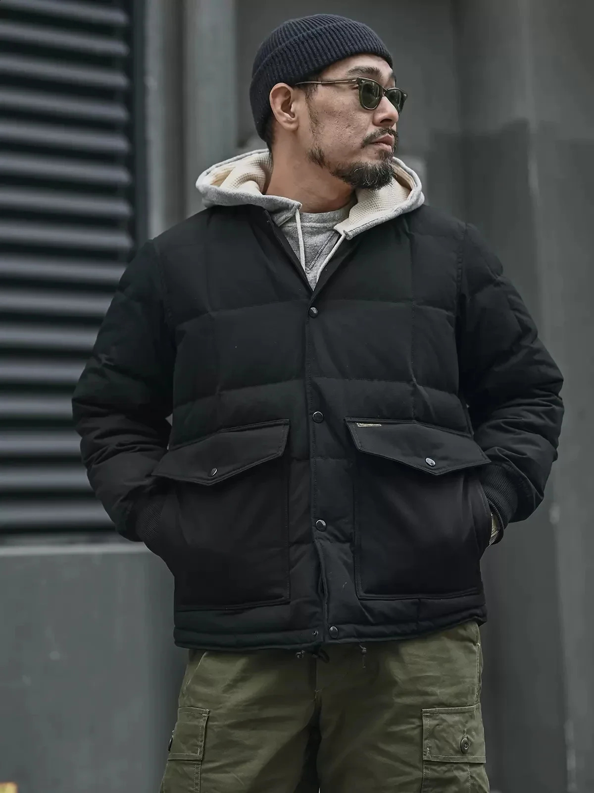 Rugged Bronson Duck Down Liner Jacket Mens Box Quilted Versatile Puffer Outerwear 240905
