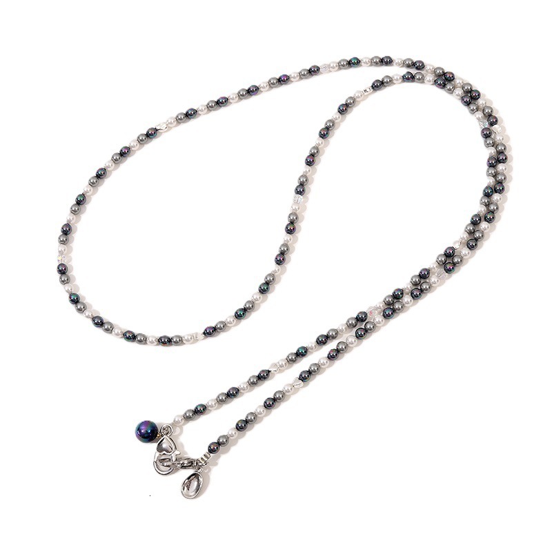 New Baroque pearl mobile phone lanyard, natural stone bead crossbody chain, can carry high-end bags, replacement chain for women