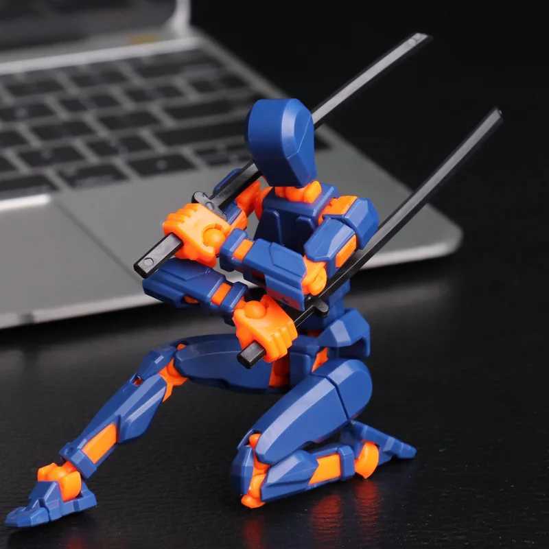 13 Action Figure Titan Multi-Jointed Movable Shapeshift Robot T13 Action Mannequin Character and Dog Figure Toys gifts for kidsXJ240905