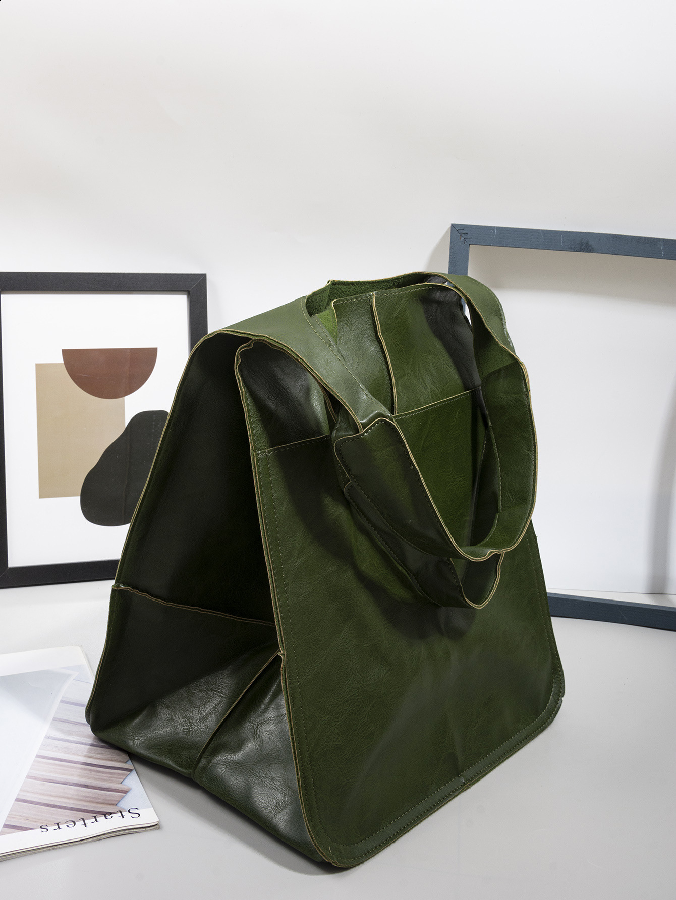 Minimalist New Style Minimalist Large Bag Soft Leather Large Capacity One Shoulder Handheld Tote Womens Bag 240817