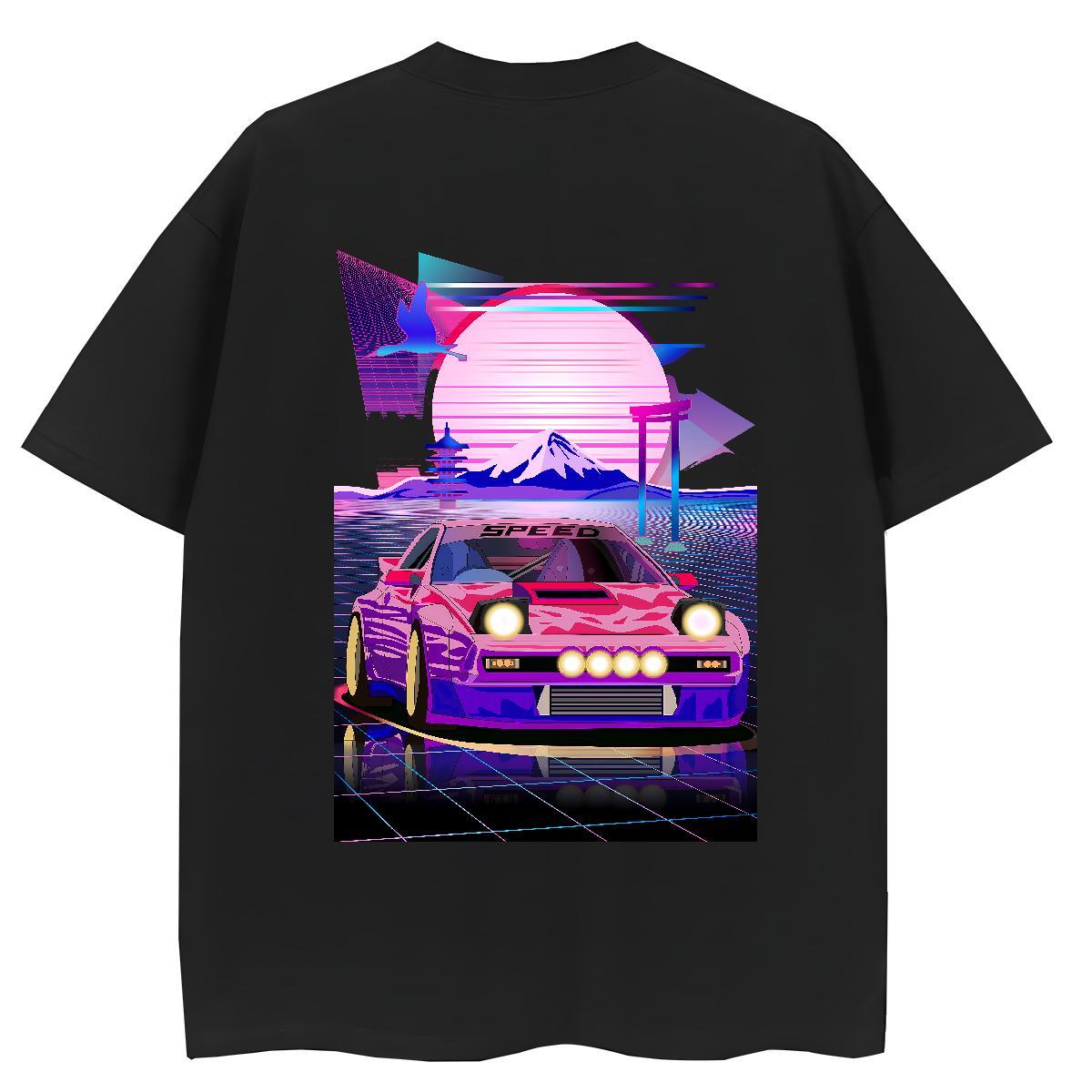 DIY T shirt 230g Pure Cotton Crew Neck Breathable Sports Street Wear car Women Tshirts Wholesale Oversized L-4XL Top Tees