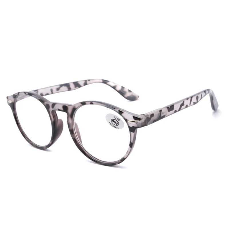 Ultralight Retro Reading Glasses Womens Round Glasses Frame Used for Reading Womens Fashion Brown Glasses Frame W240906