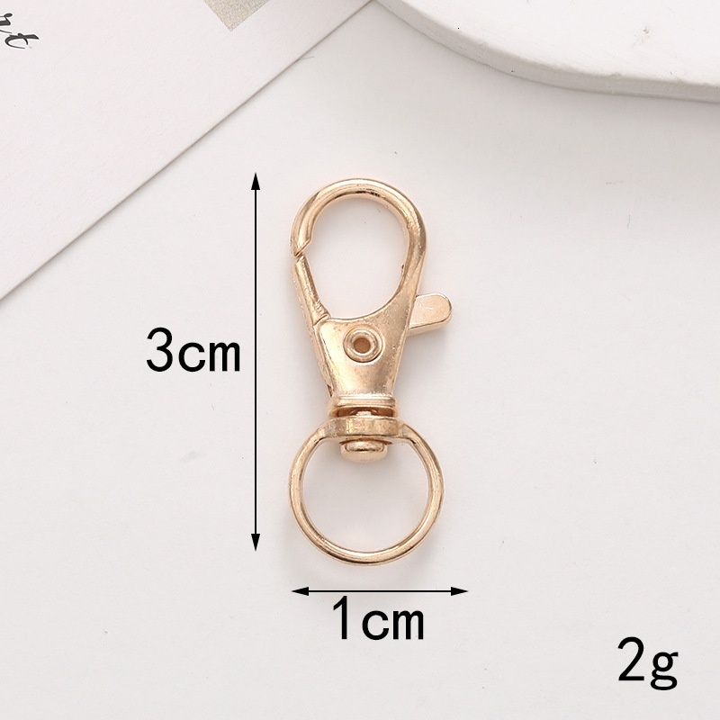 Yilian Jewelry Zinc Alloy Spring Ring Open Lobster Door Keychain Clothing Circle Love Plate Buckle Accessories