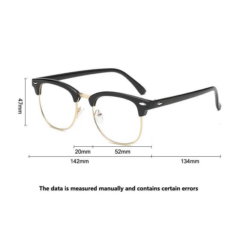 Half frame Myopia glasses computer goggles complete business low beam glasses diode 0-1.0-1.5-2.5-3.0 to -6.0 W240906