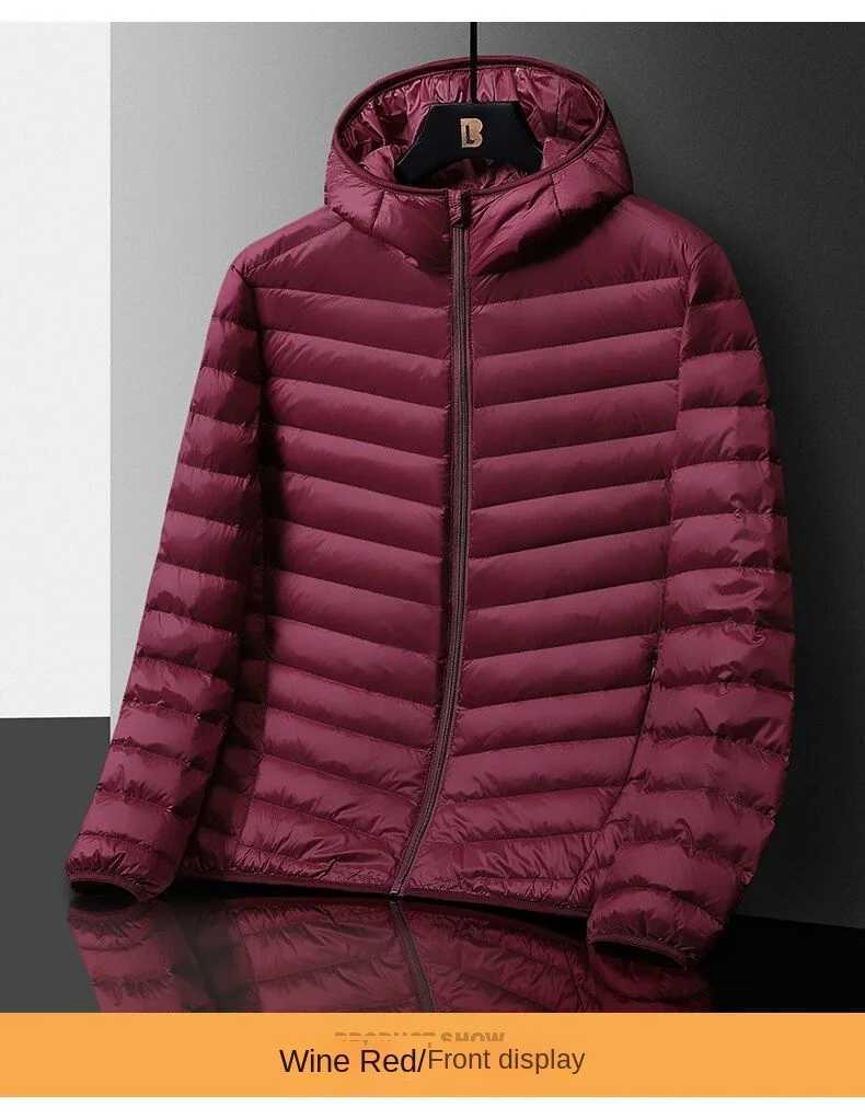 Winter lightweight down jacket mens slim fit cotton lined clothing mens warm jacket short cotton lined jacket W240906