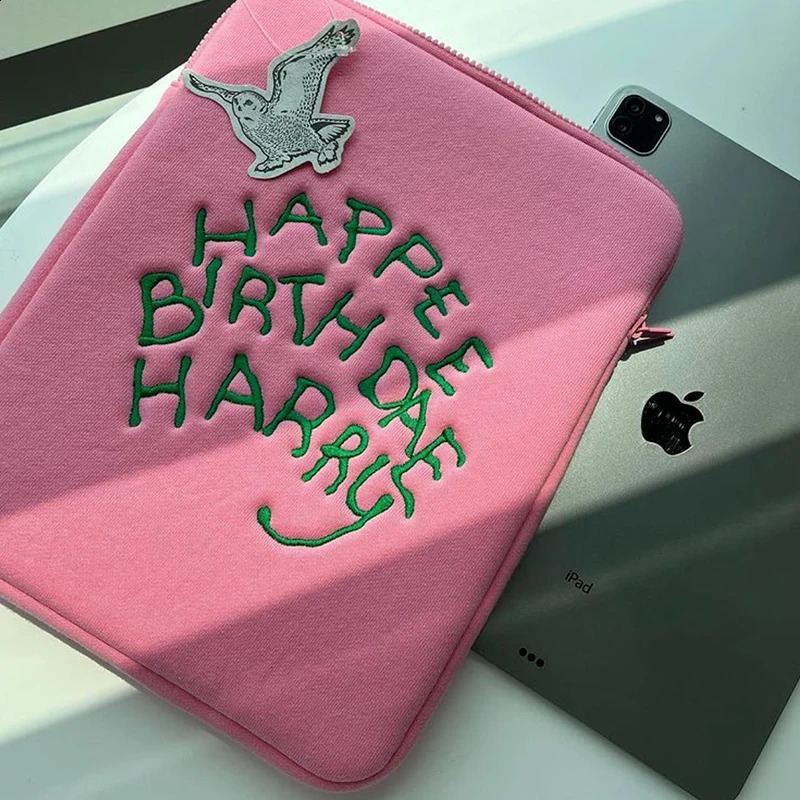 Pink Bag for iPad 9.7 10.2 10.9 11 12.9-inch Shockproof Tablet Laptop Bag Suitable for MacBook/Samsung/ Air Pro 13/14/15/13.6-inch 240903