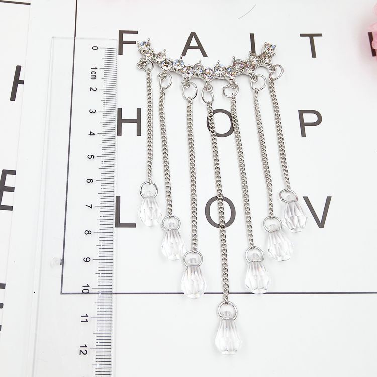 Trendy gemstone tassel pendant DIY phone case accessories Crystal pendant pendant Female material