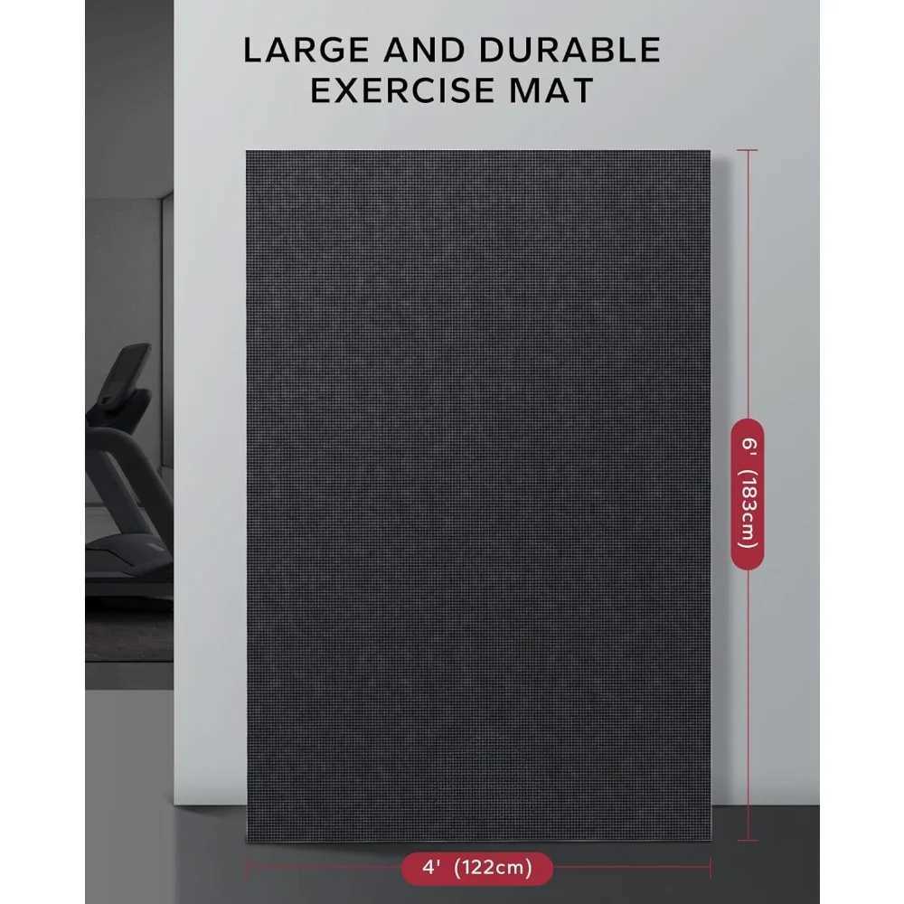 Super large sports mat non slip super durable thick exercise mat suitable for aerobic exercise on home gym floors fitness yoga mat W240906