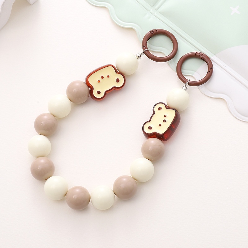 Yilian's new acrylic candy colored drip oil hand-held DIY jewelry accessories, handmade bead anti loss chain