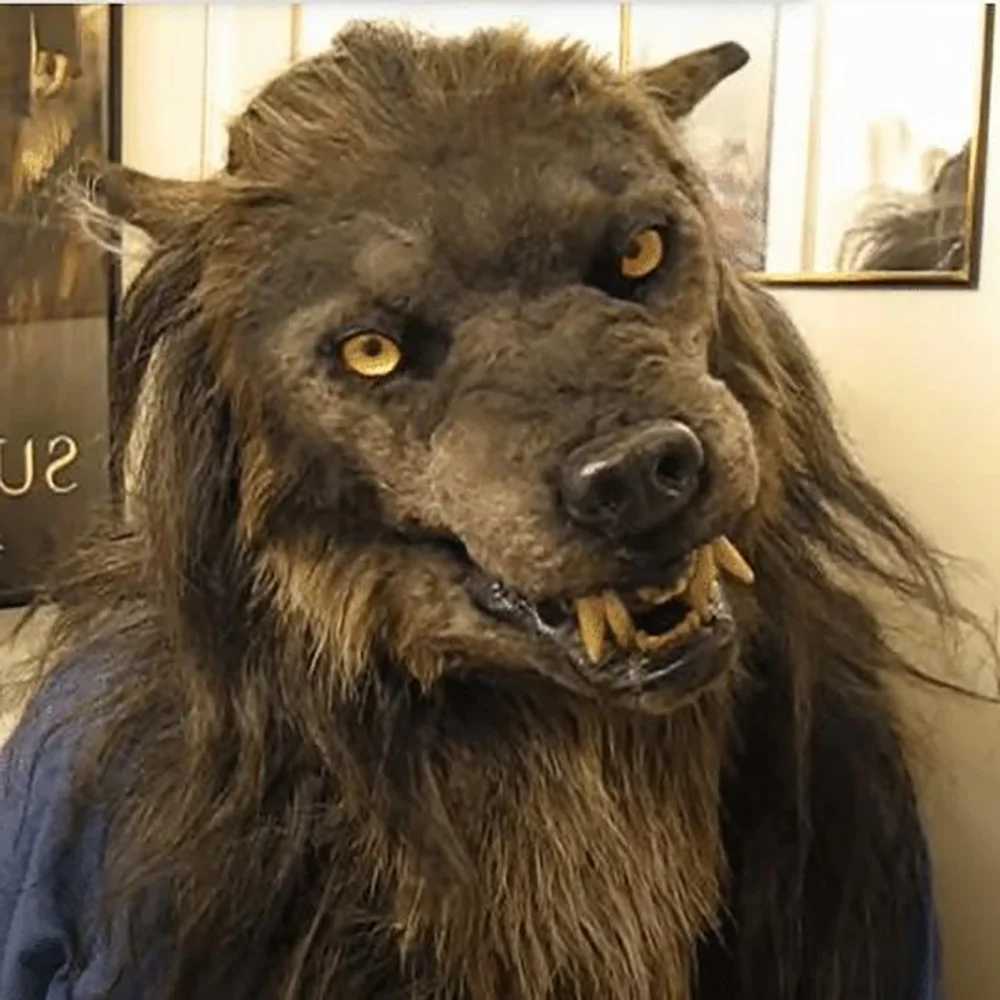Halloween Sdoveb Wolf Mask Headwear Costume Mask Headgear For Masquerade Costume Party Toys For Adults Birthday Christmas Gift M240906