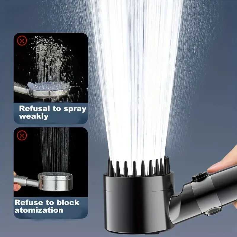 Shower Head with Handheld High Pressure Water Flow Multiple Spray Modes Power Wash Showerhead with ON/OFF Switch for Pets BathXJ240906