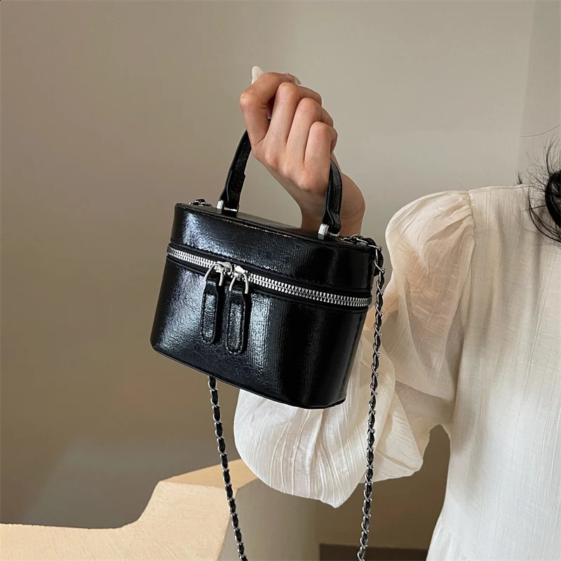 Solid color PU Leather Women Bags For Mini Box Shape Shoulder Bag Fashion Trend Womens Handbag and Purses 240906