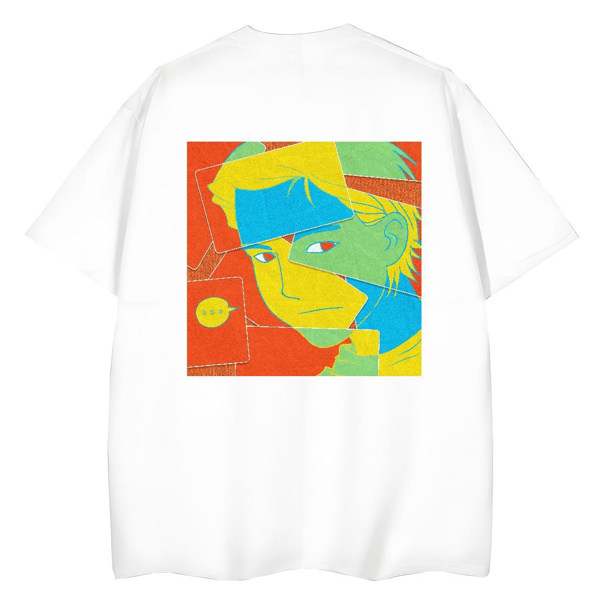 Brand T-Shirts for Women 100% Cotton 230g Breathable Sports Street Wear portrait Unisex Tshirts 5A Cartoon Anime Tops Tees