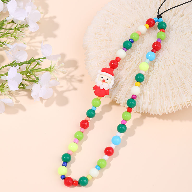 Yilian New Chain DIY Jewelry Accessories Christmas Soft Ceramic Phone Handmade Beaded Hand Rope