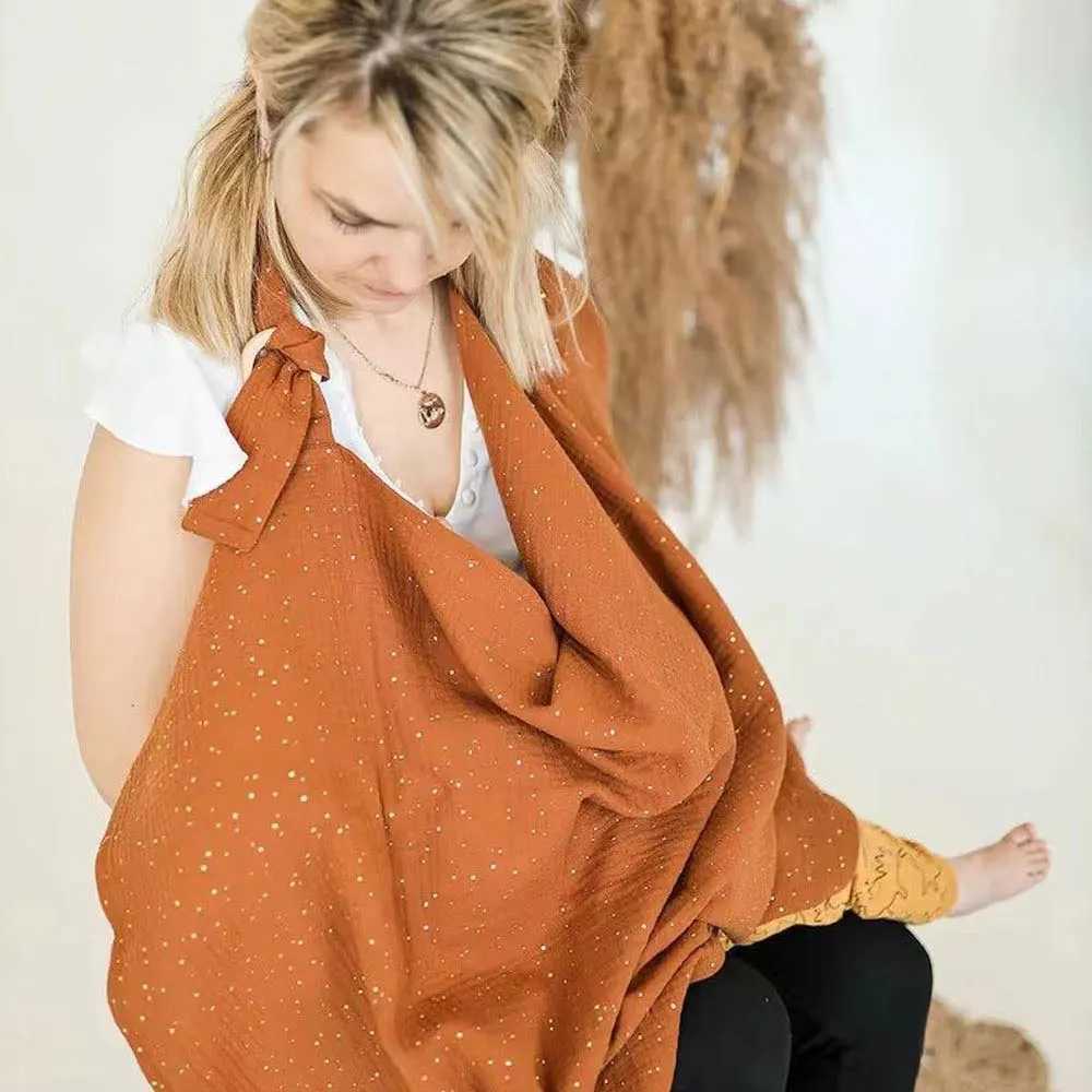Plain cotton nursing cover baby feeding nursing apron outdoor privacy mother care cloth baby car seat cover W240907