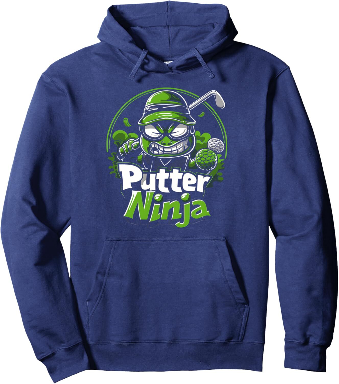 Hoodie for Mens Womens Golfing Putter Ninja Funny Golfer Gifts Graphic Tees Pullover Hoodie Graphic Hoodies sweatshirt Pullover Long Sleeve