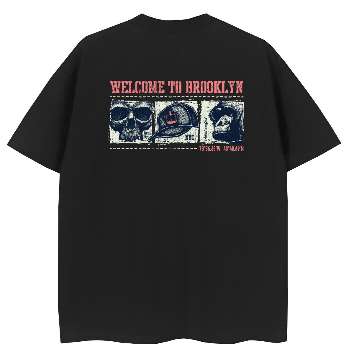 Casual New T Shirts Women 230g Cotton Breathable Short Sleeve Outdoor skull Womens Tshirts Female Black White Wear