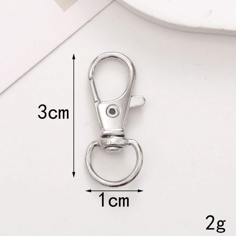 Yilian Jewelry Zinc Alloy Spring Ring Open Lobster Door Keychain Clothing Circle Love Plate Buckle Accessories