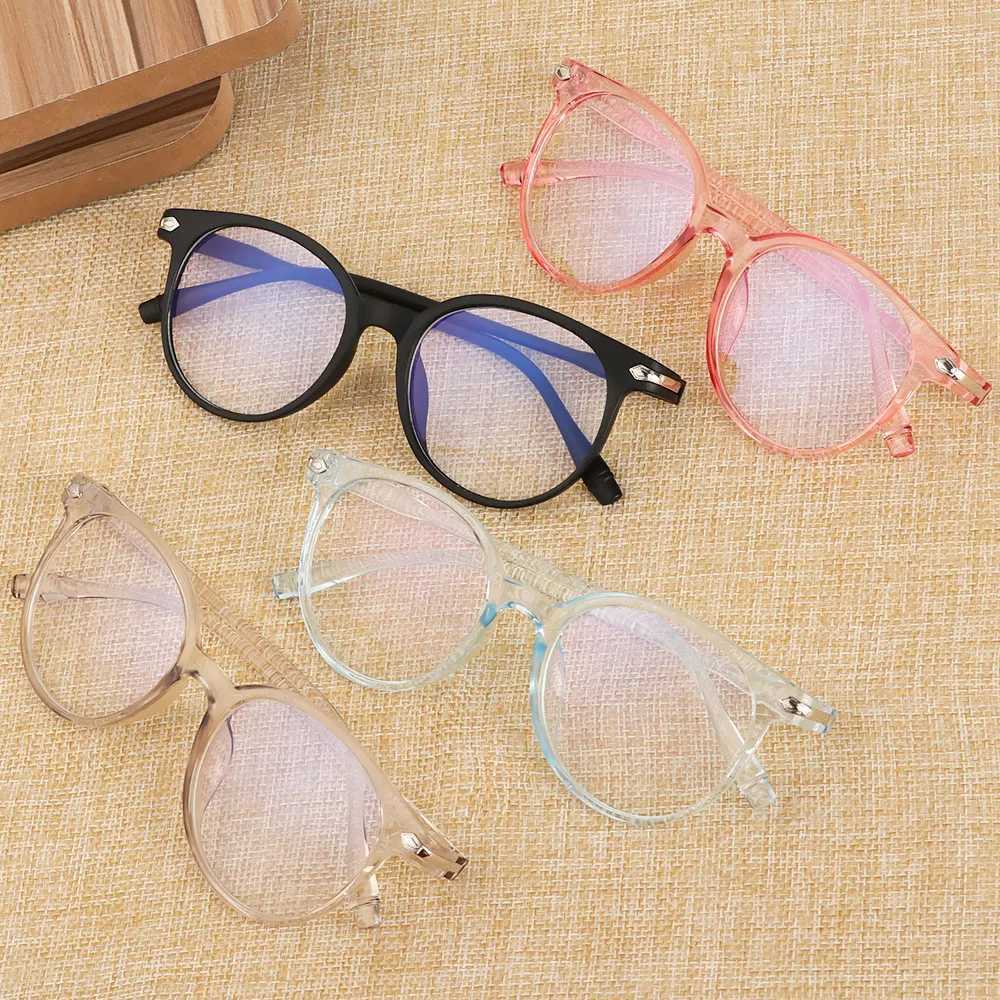 Neutral anti blue light transparent glasses frame visual care flexible portable optical glasses computer glasses fashion glasses W240906
