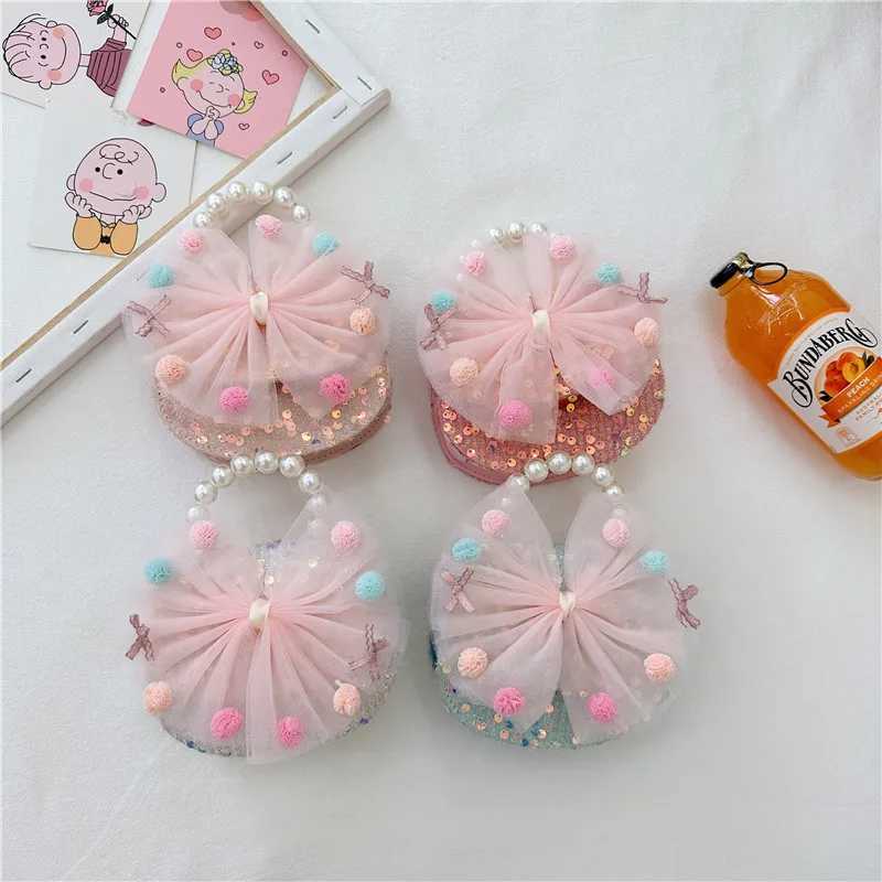 Princess bag childrens wallet and handbag butterfly bag fashionable candy cross body bag female mother and childrens bag W240906