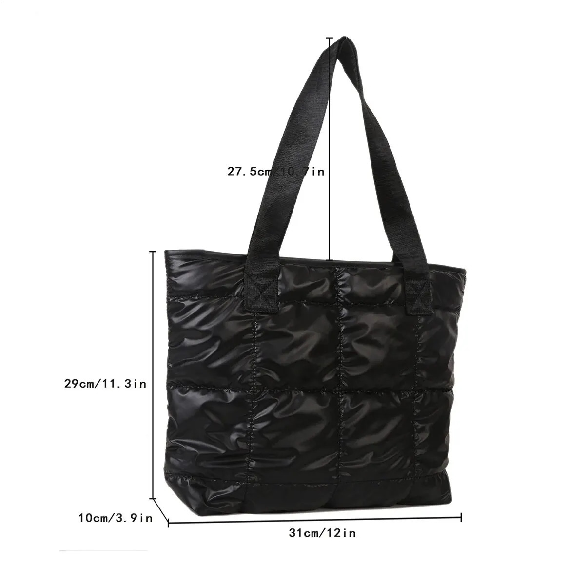 Stylish Single Shoulder Bag With Solid Color Zipper Clre 240906