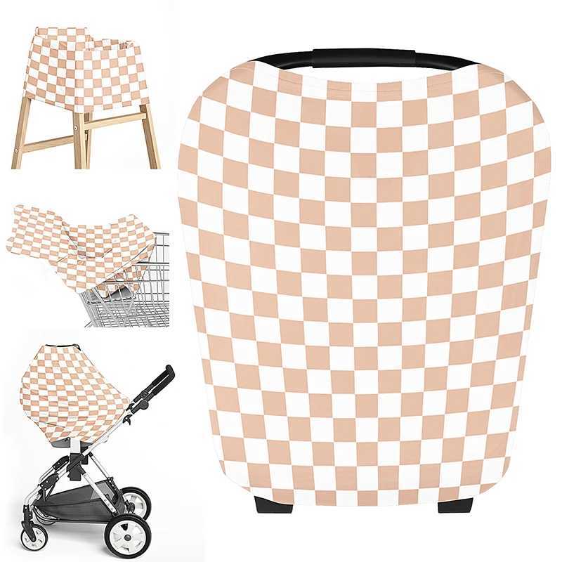 Multi functional stretch baby car seat cover mesh care nursing cover shopping cart grocery cart handcart cover car seat ceiling W240907