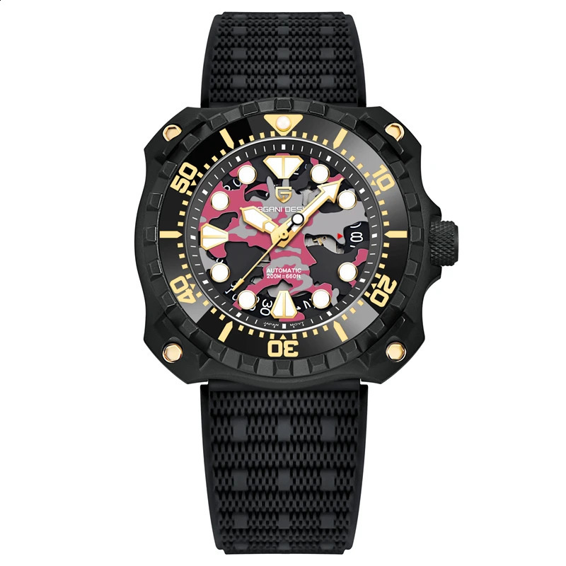 PAGANI Mens Automatic Mechanical Watches NH35 Top Sapphire Stainless Steel Waterproof Watch For Men 240906