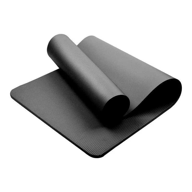 Mens fitness mat beginner yoga mat thickness width length anti slip exercise yoga 200 * 90 10mm W240906