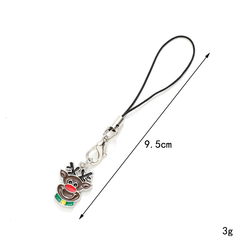 Small Gift Case Hanging Decoration Santa Claus Mini Phone Chain Jewelry Pendant Female