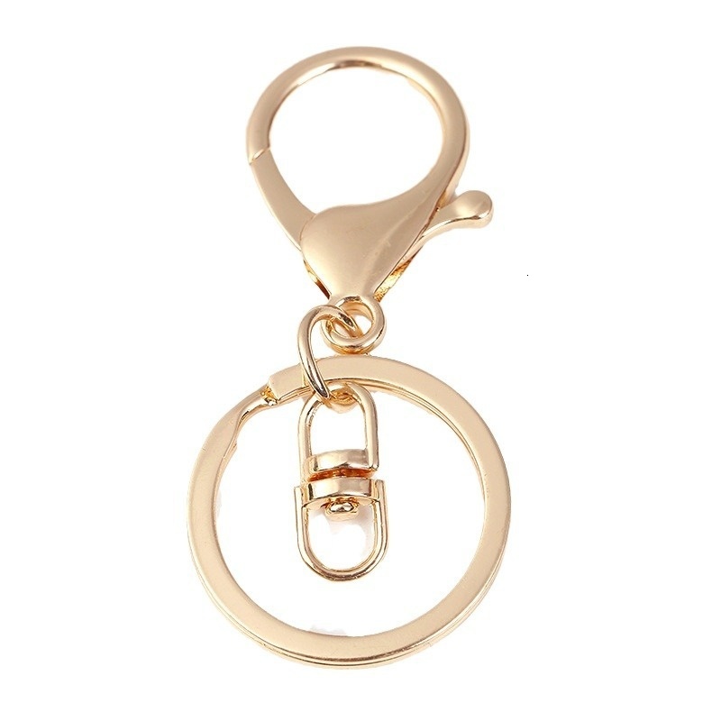 Yilian Jewelry Zinc Alloy Spring Ring Open Lobster Door Keychain Clothing Circle Love Plate Buckle Accessories