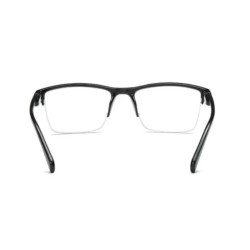 Mens and Womens Ultra Light Square Half Frame Reading Glasses Elders Degree Glasses+0.25 0.5 0.75 1 1.25 1.5 1.75 2.25 2.5 3 W240907
