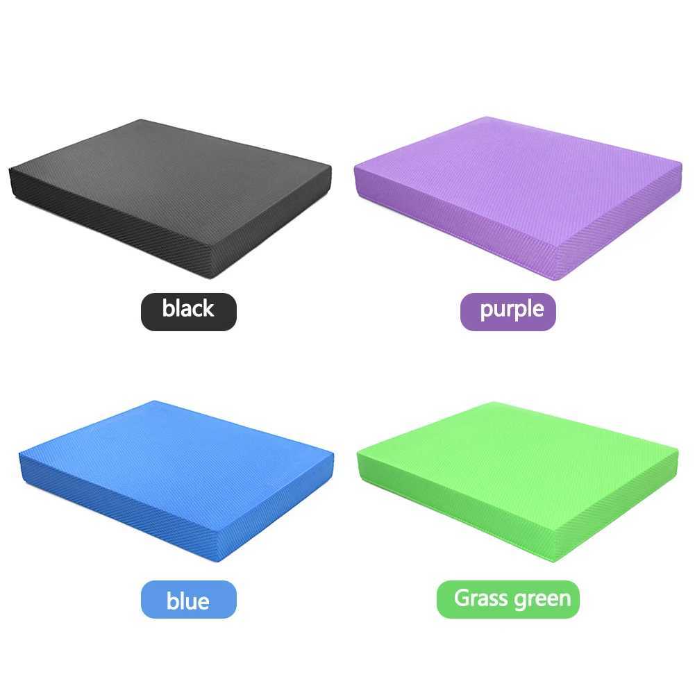TPE yoga mat soft balance mat training mat gym Pilates block fitness knee pad thick balance board W240906