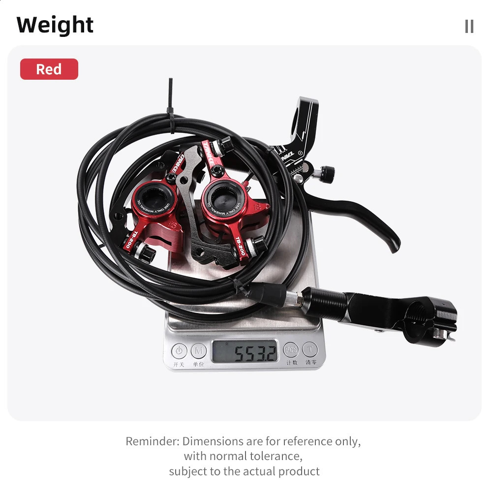 MTB Bike Hydraulic Disc Brake Oil Pressure Caliper Clamp 160mm Front Rear handle A illar CNC bicycle Accessories upgrad 250118