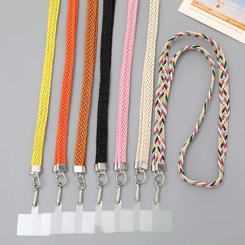 New Korean version woven rope crossbody rope, hanging accessories, anti fall mobile phone chain, small gift for women