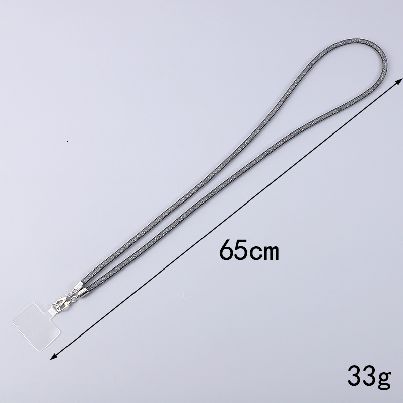 New universal mobile long mesh rope, crossbody chain, creative crystal lanyard, phone case, pendant chain
