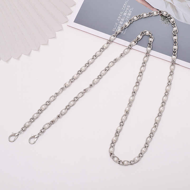 Yilian's new pearl chain DIY phone case accessories, student water cup hanging chain, women's bag shoulder strap diagonal cross