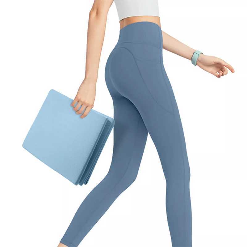 Folding yoga mat environmentally friendly TPE folding travel fitness mat double-sided anti slip mat used for yoga Pilates floor exercises W240906
