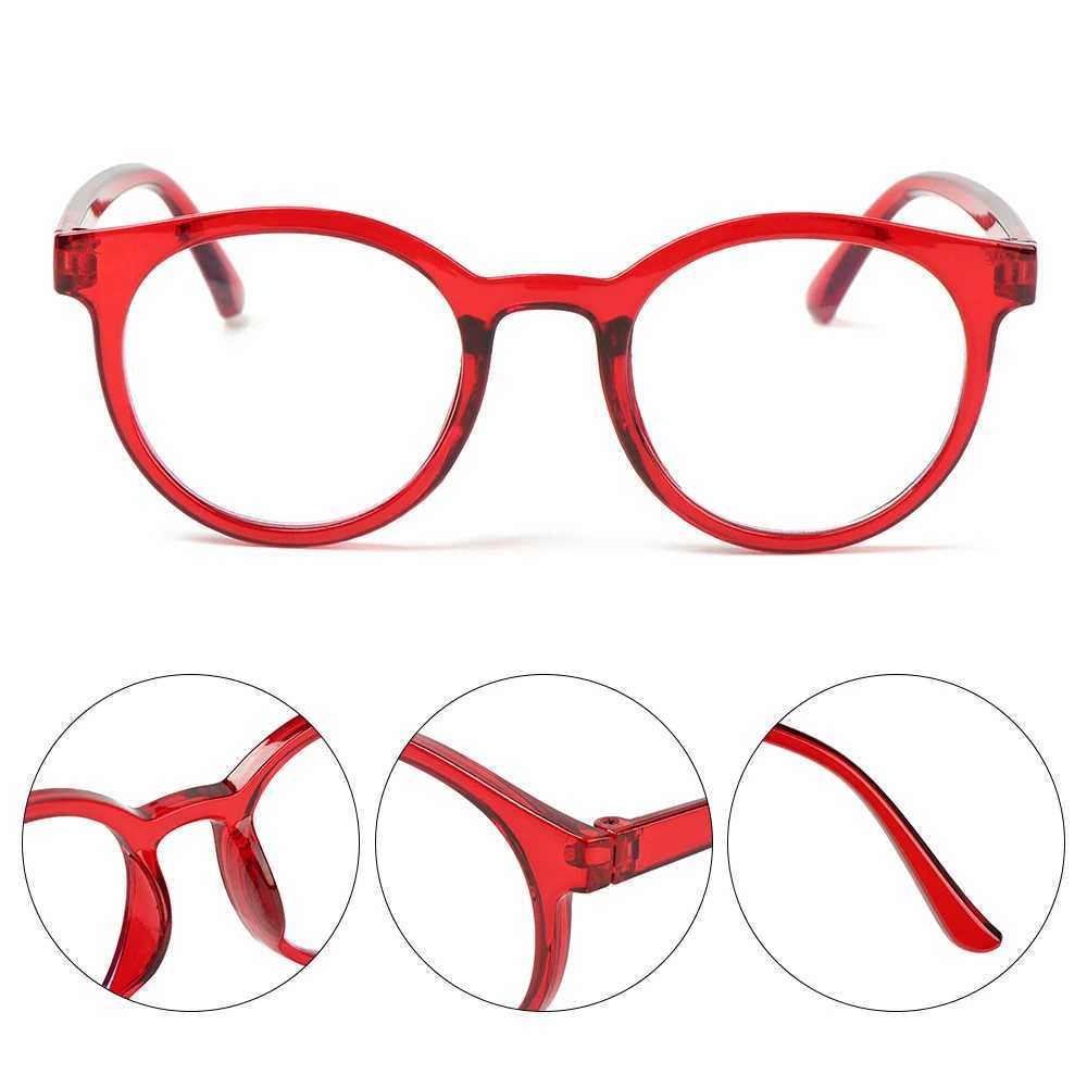 Round anti blue light childrens glasses for children boys and girls computer glasses protective glasses ultra light frame W240906