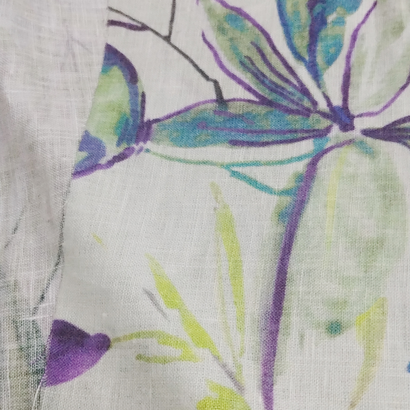 Clothing fabrics linen ramie linen cotton linen viscose woven fabric digital printing fabric factory direct supply