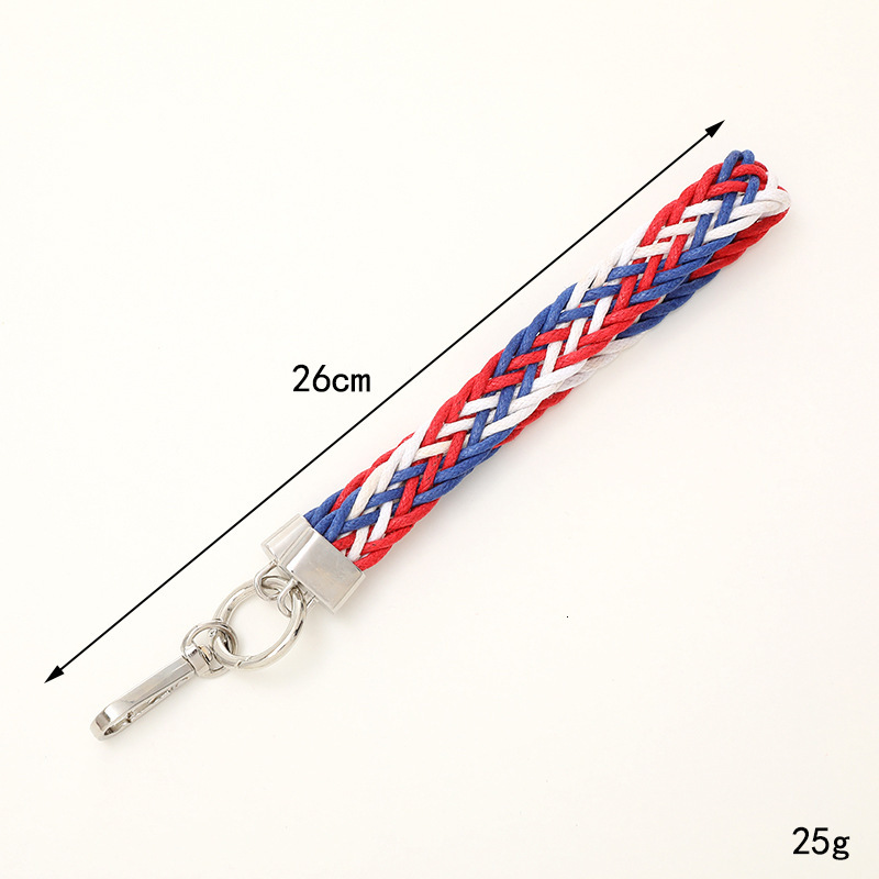 Yilian's new colorful woven keychain phone case hanging decoration pendant, short wrist strap, hand rope gift for women