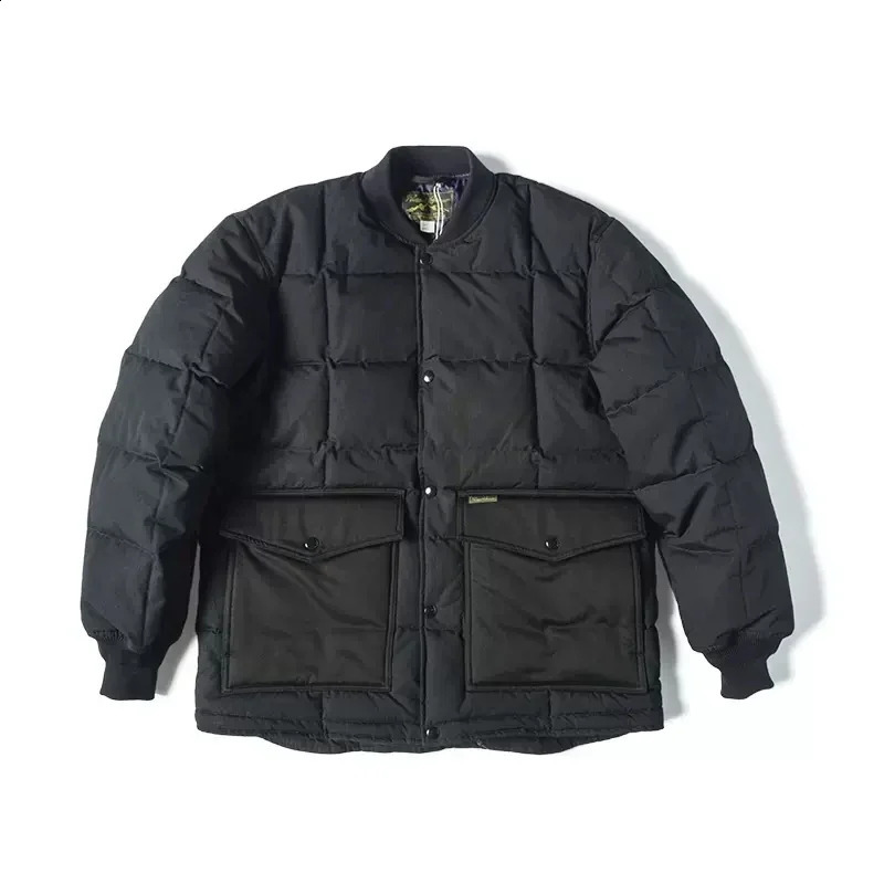Rugged Bronson Duck Down Liner Jacket Mens Box Quilted Versatile Puffer Outerwear 240905