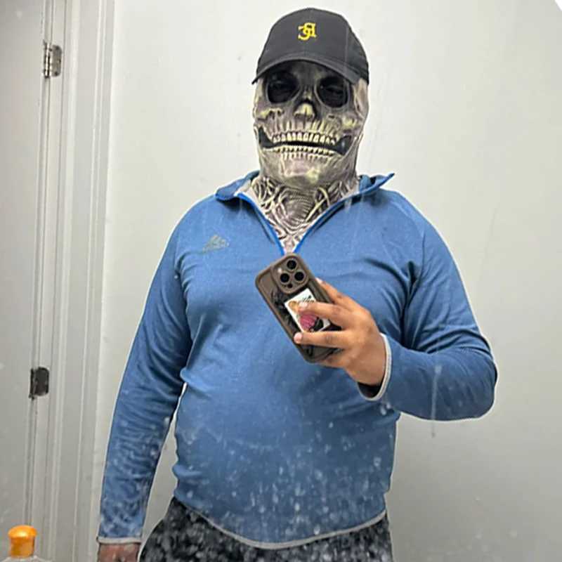 Halloween Latex Skull Mask Horror Skeleton Full Head Helmet Skull Full Face Mask Masque Party Costume Props Halloween Decoration M240906 - view 5