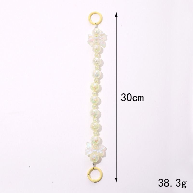 Yi Lian's new crack bead beaded mobile phone case hanging accessories, bag chain, water cup extension chain