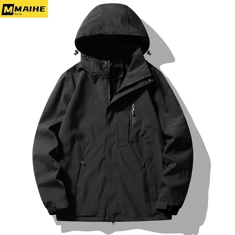Gorpcore Fashion Hiking Windproof Waterproof Camping Fishing Mens Jacket Running Thin Outdoor Life Neutral 240904
