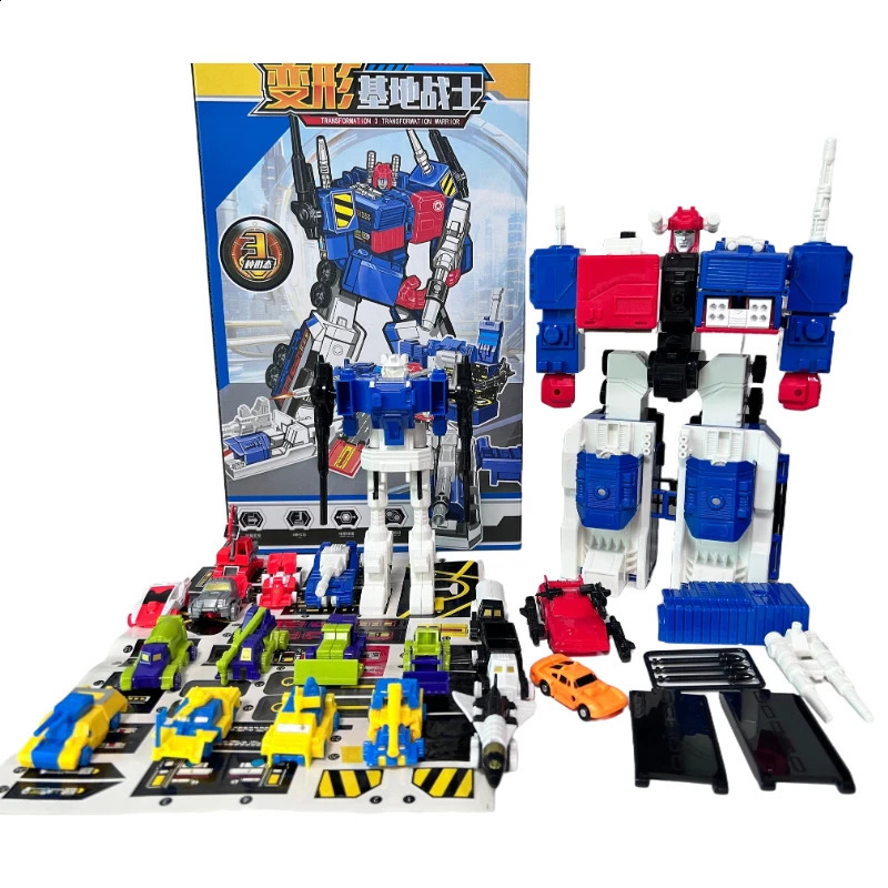 In Stock Transformation Ko G1 Metroplex Three Transformations Beast Dinobot 5 in 1 Action Figures Toy Gift Collection 240902