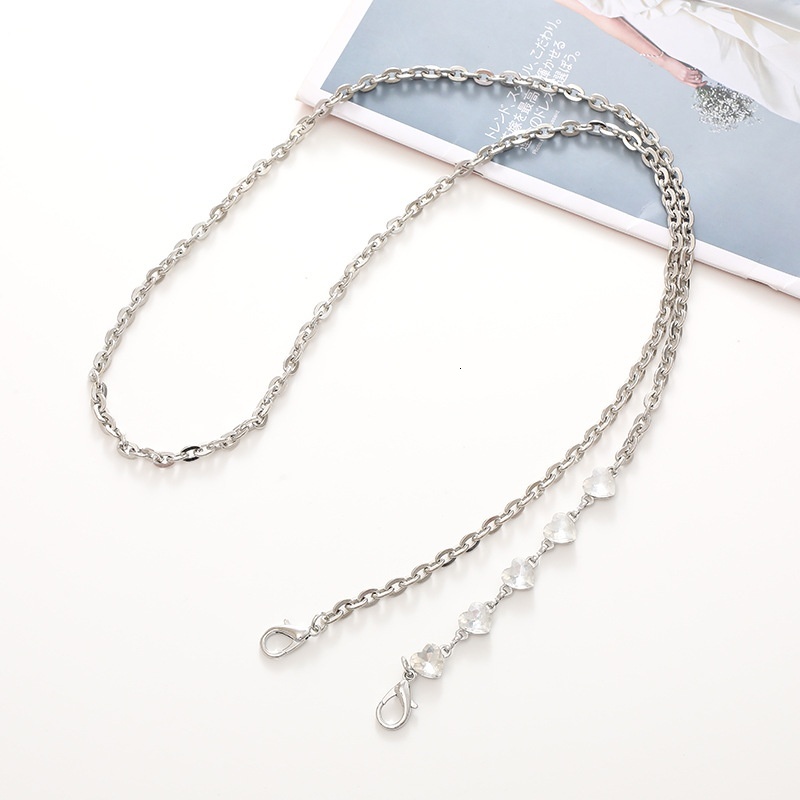 Yilian new metal crossbody love rope phone case hanging decoration pendant shoulder strap bag chain