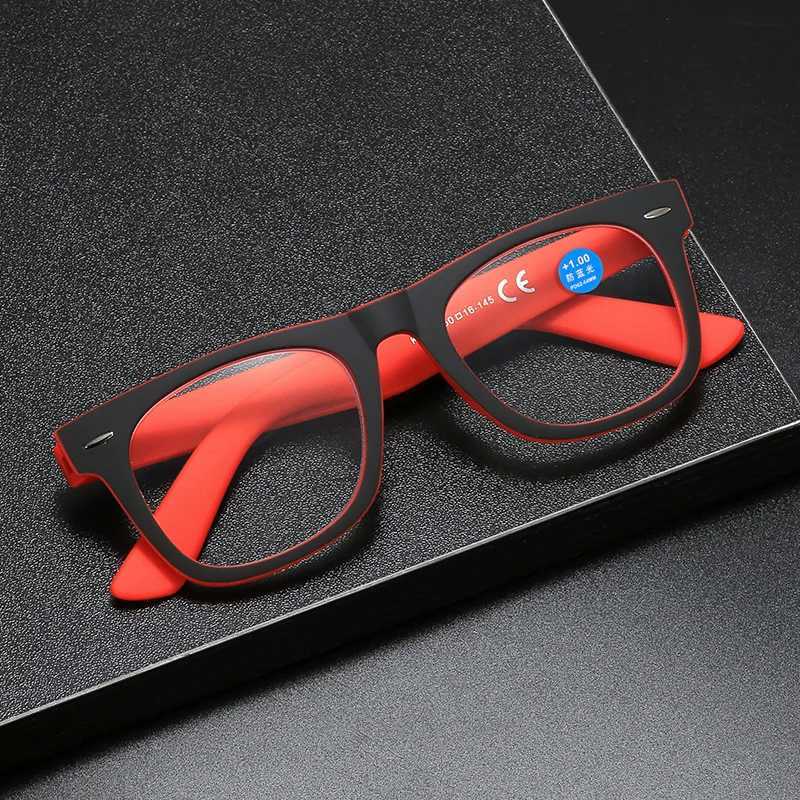 Square reading glasses anti blue light blocking computer reader suitable for womens retro reading elder eyes 0+1.0 to+4.0 W240907