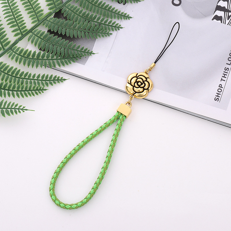 New Xiaoxiangfeng Plum Blossom Chain Flower Leather Weaving Phone Hanging Rope Small Gift